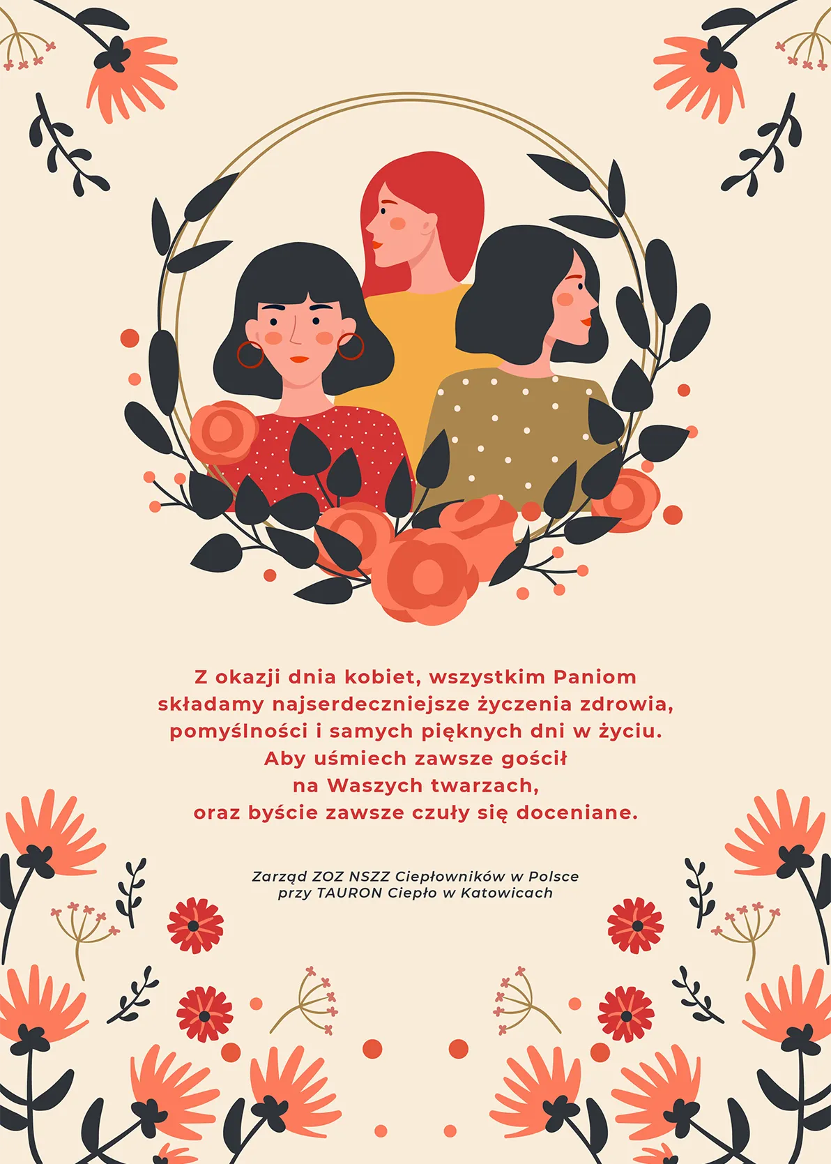 kartka z życzeniami na dzień kobiet